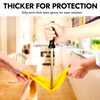 Vgo... 3Pairs Reusable Household Gloves,Rubber Dishwashing Gloves,Extra Thickness,Long Sleeves,Kitchen Cleaning/Working/Gardening(Size