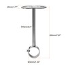 sourcing map Ceiling-Mount Bracket, Wardrobe Pipe Bracket, 32mm Dia, Shower