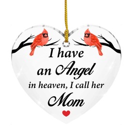 Memorial Gifts for Loss of Mom, Sympathy Gifts for Loss of Mother, in Memory of Mom Gift Ornament, Remembrance Gifts Christmas Ornament Acrylic Ornaments Keepsake