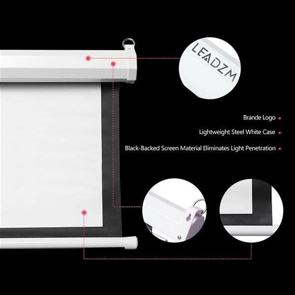 100" 4:3 80" x 60" Viewing Area Motorized Projector Screen