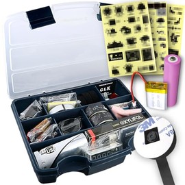 Gexa GA-002B Small Camera, Spy Camera, DIY Making, Tool Kit, Tool Set, 29 Types, Black Box