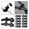 Saipe 10 Pcs Bike Cable Clasps Bicycle Rotatable S-Hook Clips