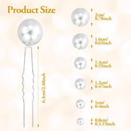 Wedding Pearl Hair Pins Set, U Shaped Flower Pins Hair Clips for Brides, Bridesmaids, Girls Hair Style Prom Party, Jewelry Boho Vintage Hair Piece (18pcs silver)