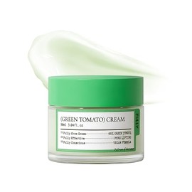 FULLY Green Tomato Facial Cream, Pore Lifting with 65% Green Tomato Extract and Vitamin C, Facial Moisturizer for Hydration and Elastcity, Fragrance Free, Vegan & Dermatologically Tested, 3.04 fl,oz
