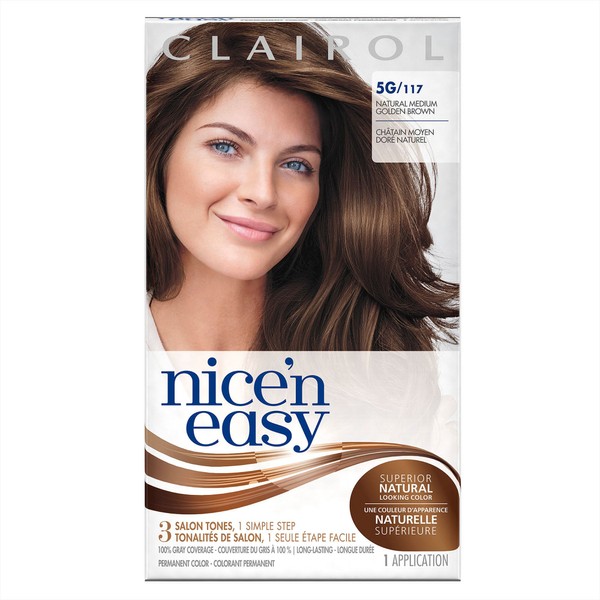 Clairol Nice 'n Easy [5G] Medium Golden Brown Permanent Hair Color 1 ea