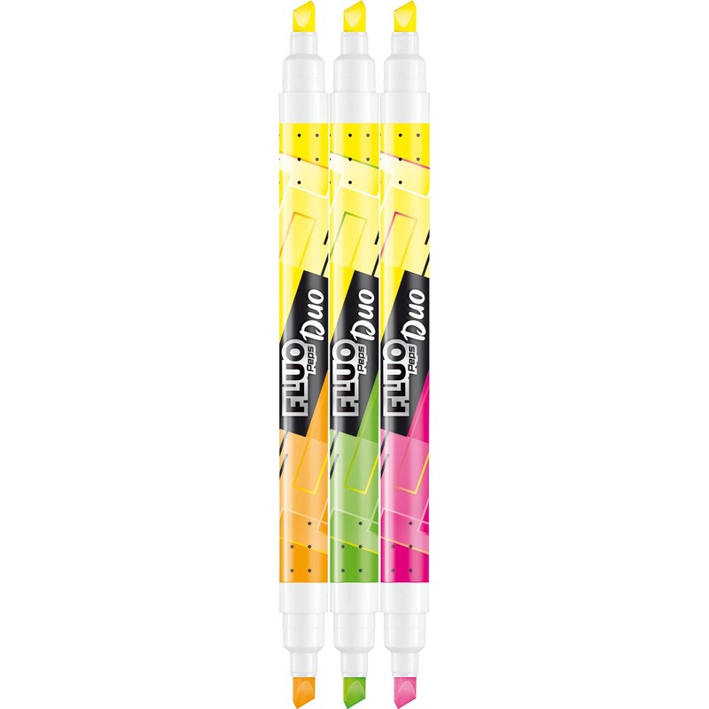 Maped - Double-Sided Highlighter, Marker Pen Fluo Duo - x3