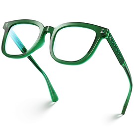 VISOONE Square Classic Blue Light Blocking Glasses with Non Prescription Anti Blue Light For Women and Men NOE