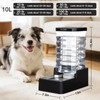 RIZZARI 10L Gravity Dog Water Bowl Dispenser: Wide Mouth Filter-Free