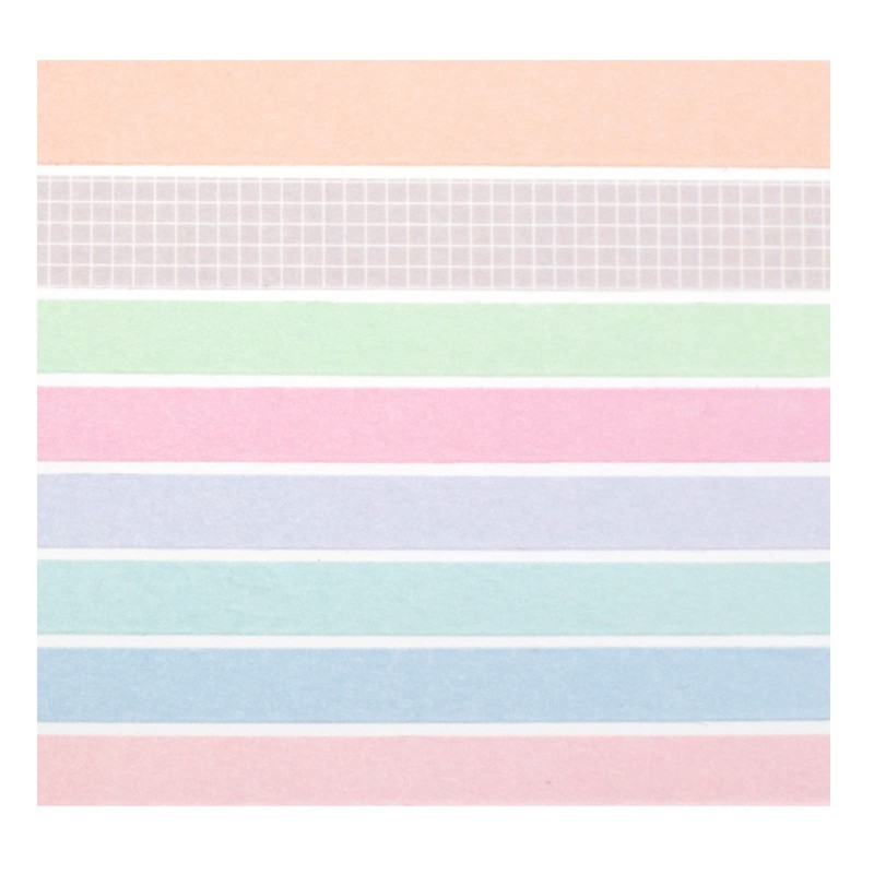 Yubbaex Masking Tape Basic Solid Color 8 Rolls DIY Craft