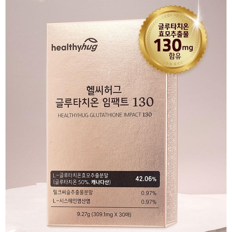 Detailed page [1+1] Healthy Hug Glutathione Impact 130 30 sheets