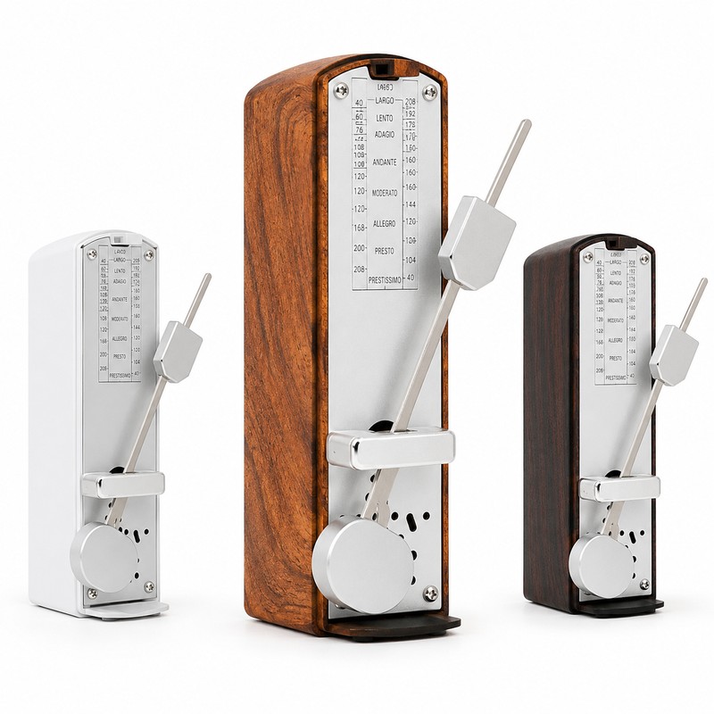 Mini Mechanical Metronome for Music Practice – Portable Wind-Up Tempo