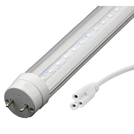 Traovien 2 Pack T5 T8 LED Wire Connector Power Cord LED Tube Power Extension Cord with on/Off Plug for LED T5 T8 Light Tube Integrated LED Light Fixture Extension Cable Wire(1.5M/5Ft 3pin)