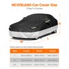 NEVERLAND Sedan Car Cover Waterproof All Weather,Car Cover Windproof Dustproof