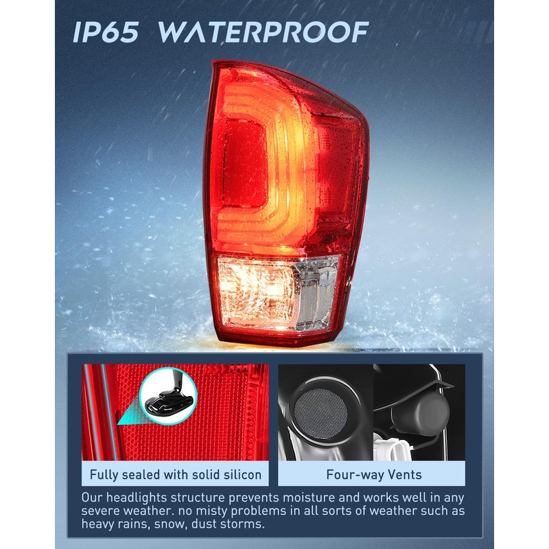 Nilight Taillight Assembly Compatible with 2016 2017 2018 2019 2020