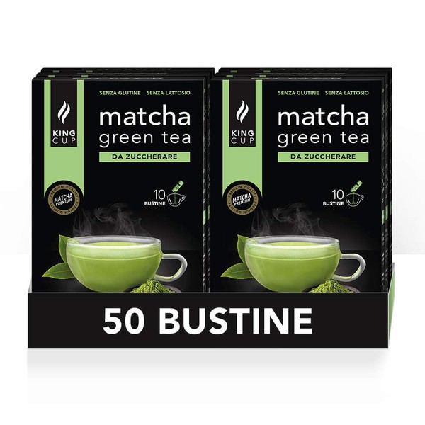 King Cup - 5 Packs of 10 Sugar Free Matcha