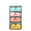 NIMES Durable Hanging Closet Underwear Sock Bra Stocking Organizer Dual-Sided