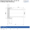 VARIOSAN Hose screw connection 14351, 1 inch female x 3/4