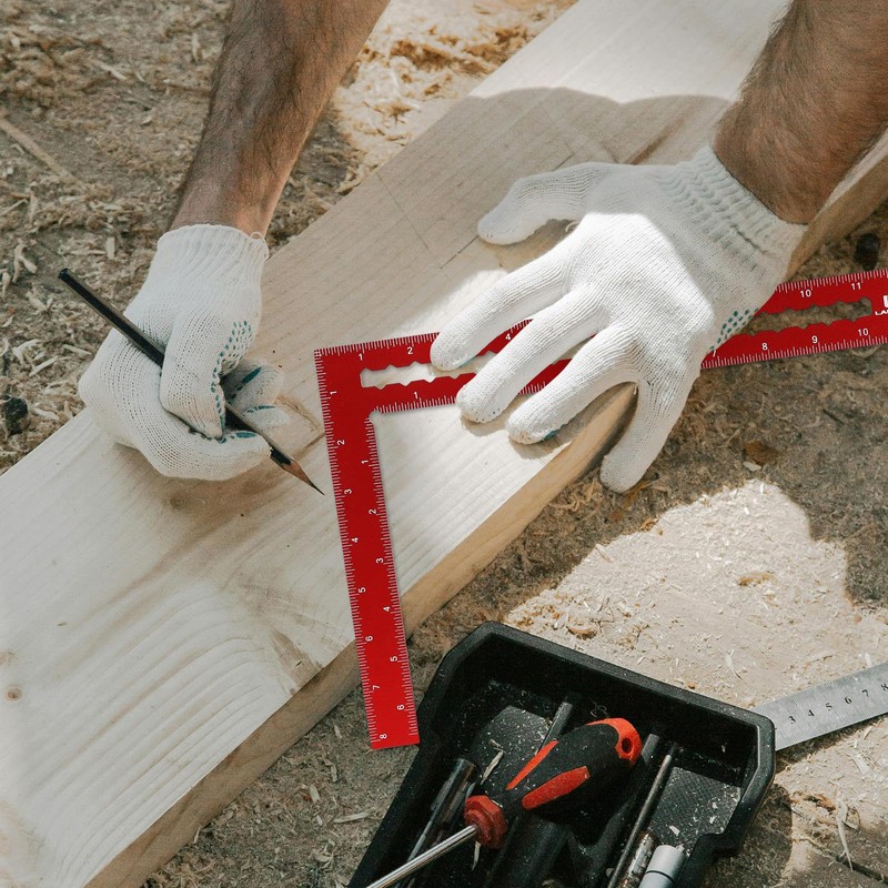LARMEIL Carpenter Square - 8 x 12 Inch Right Angle