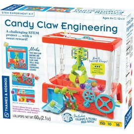 Thames & Kosmos Candy Claw Engineering STEM Experiment Maker Lab | Build Your Own Claw Machine | Learn Hydraulics & Engineering | Includes Lollipops | Toy of The Year Finalist | Difficulty: Advanced
