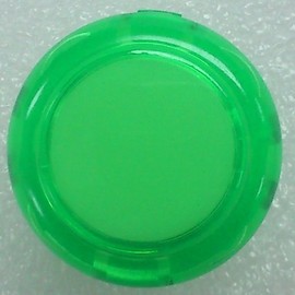 8pc Set of Sanwa OBSC-30-CG Clear Green Arcade Push Buttons