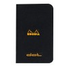 RHODIA 119155C - Black Piqué Notebook - 7.5 x 12