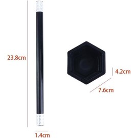 Yjemle Black Stick to Rose Magic Tricks Set Magic Wand to Flower Easy Magic Tricks Funny Toys Show Performance Prop for Adults Teenagers Magician Accessories Novelty Magic Kits