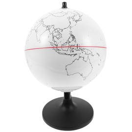 ifundom Diy Color Your Own Globe, Blank World Globe Small Educational Globe with Stand Unfinished Globe Model Craft Dry Erase Diy Map Round Earth Globe Toys for Classroom