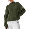 PRETTYGARDEN Women's Chunky Knit Winter Sweaters Casual Long Sleeve Mock