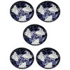 Mino Ware 145095 (5) Small Plates, Set of 5, Arabesque