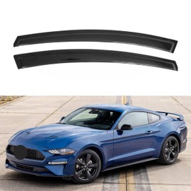 IG Window Visor for Ford Mustang Coupe 2015-2023, Rain Guard Tape-On Extra Durable Sun Wind Side Vent Window Deflector, 2015 2016 2017 2018 2019 2020 2021 2022 2023