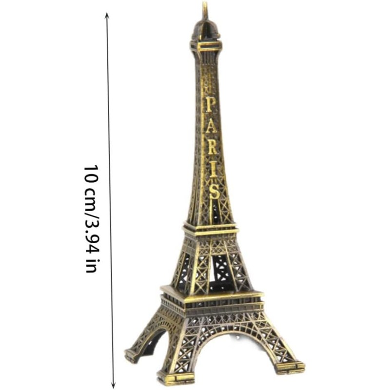 Gammaeon Mini Eiffel Tower Statue, Metal Decorative, Paris Eiffel Tower