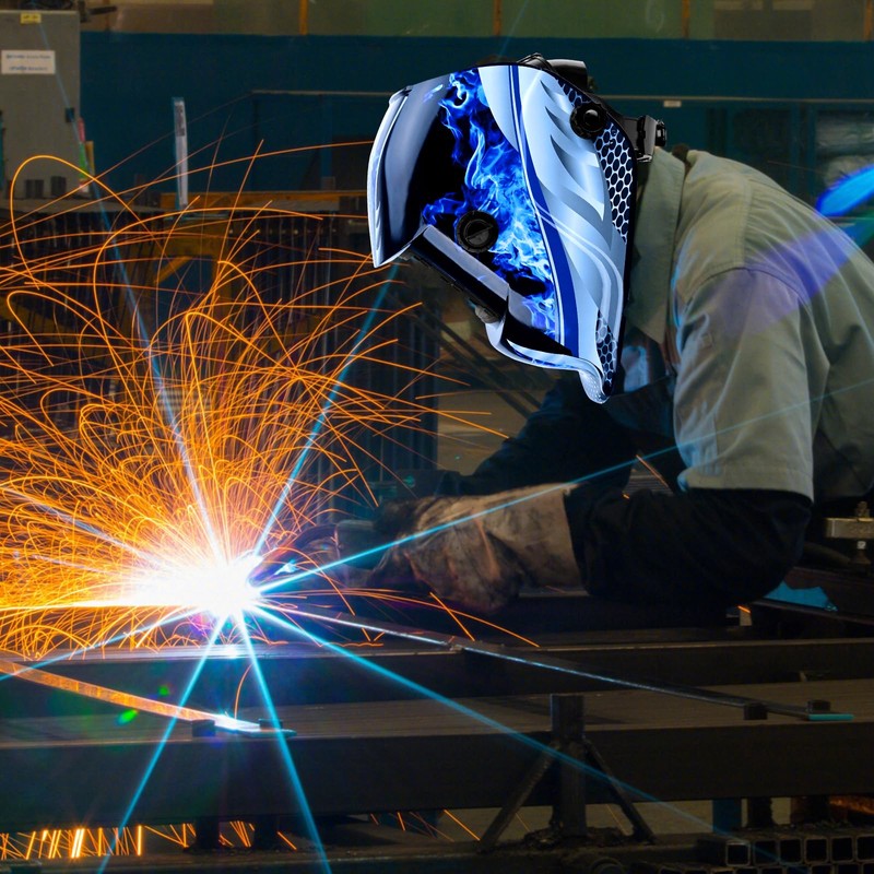 DUTTY Welding protective mask, head mounted argon arc welding LCD