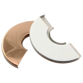 Wall Split Flange JianLing 2pcs Rose Gold 304 Stainless Steel Round Escutcheon Plate OD 65mm ID 23mm