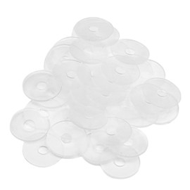 Othmro Nylon Flat Washers M4 17mm OD 4mm ID 1mm Thickness Seal for Faucet Pipe Water Hose Clear Pack of 100