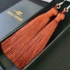 KLFrogPond Charms Boho Silk Thread Long Tassel Dangle Drop Fringe