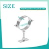 2 Sets 4 Inch Adjustable Pipe Bracket, Heavy Duty Galvanized