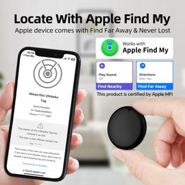 Air Tags-1 Pack Tracker Tag Work with Apple Find My (iOS Only) Smart Tag Item Finders for Key, Luggage, Backpack，etc.