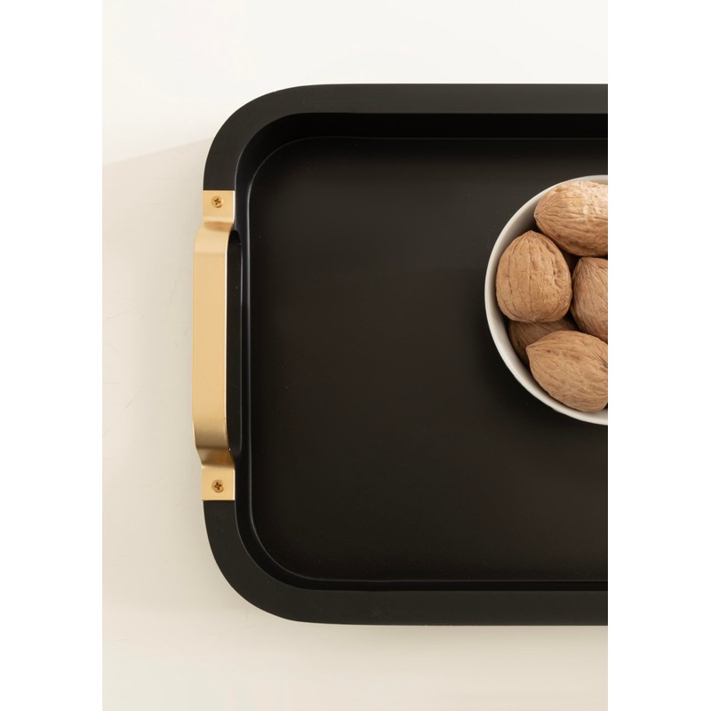 Kate and Laurel Farson Modern Decorative Wood Rectangle Tray with
