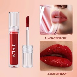 Sin Tocar La Taza, La Caja De Esmalte Labial Es Impermeable