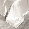 Satin Sheets Twin Size（3pieces, Ivory White） for Kids Super Soft