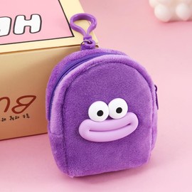 88flix Cute Pouch Pouch Small Korean Fluffy Small Travel Pouch Makeup Pouch Multi Pouch Bag, purple