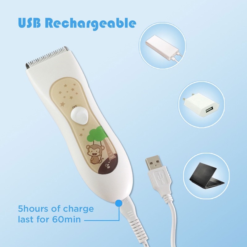 Quiet Baby Hair Clipper Household Hair Trimmer Waterproof Haircutting Tool