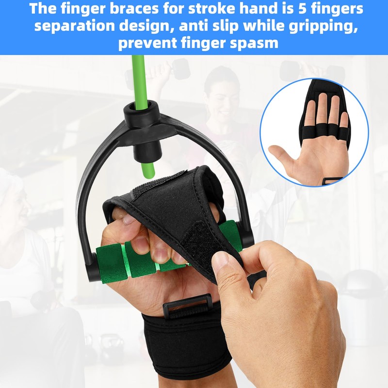JDVBDNK Stroke Finger Splint Brace Ability, Finger Rehabilitation Auxiliary Training