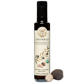Black Truffle Oil from Italy with Extra Virgin Olive Oil - Organic Truffle Infused Olive Oil. Enhance Your Favorite Dishes