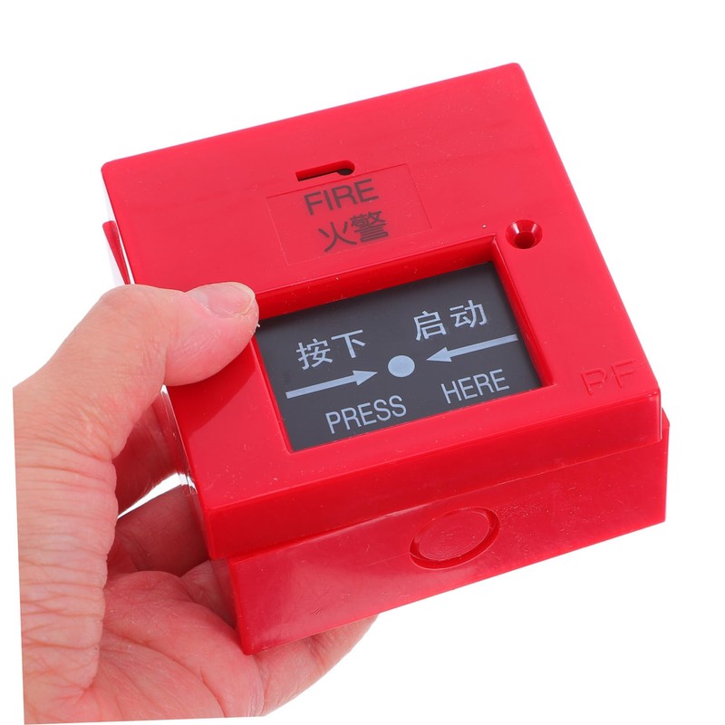 Zerodeko Emergency Fire Safety Alarm Button Glass Break Alarm for