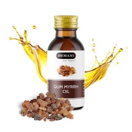 Hemani Gum Myrrh Essential Oil 30ml, Zayt al-Mirrah - 100% Natural, Cold-Pressed, Halal | Commiphora molmol | Pure & Undiluted | Promotes Relaxation & Wellness.