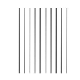 Boxonly - Varillas redondas de acero inoxidable 304 de 2,5 mm x 300 mm, barra redonda sólida, 10 unidades
