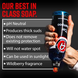 Adam's Polishes Car Wash Shampoo - pH For Snow Foam Cannon, Foam Gun, Pressure Washer & 5 Gallon Bucket, Powerful Spot Free, Safe On Wax & Ceramic Coating