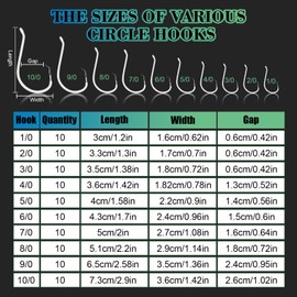 Heavyweight Catfish Hooks - Super Sharp and Offset Fishing Hooks for Saltwater and Freshwater - Octopus Circle Hooks - Perfect Catfishing Tackle-10/0