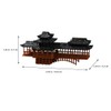 HOLIDYOYO Miniature Pagoda Statue 3D Chinese Japanese Asian Garden Decor
